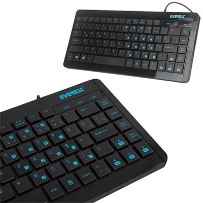Everest KB-410 USB Q Multimedia Mini Klavye