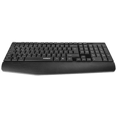 Everest KB-951U Siyah USB Bilek Destekli Q Standart Ofis Klavyesi
