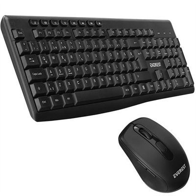 Everest KM-719 Siyah 2in1 Kablosuz Q Multimedia Klavye + Mouse Set