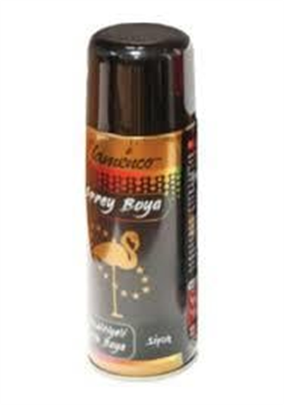 FLAMENCO 400 Ml Modifiyeli Parlak Sprey Akrilik Boya Hızlı Kuruma Özelliği  SİYAH