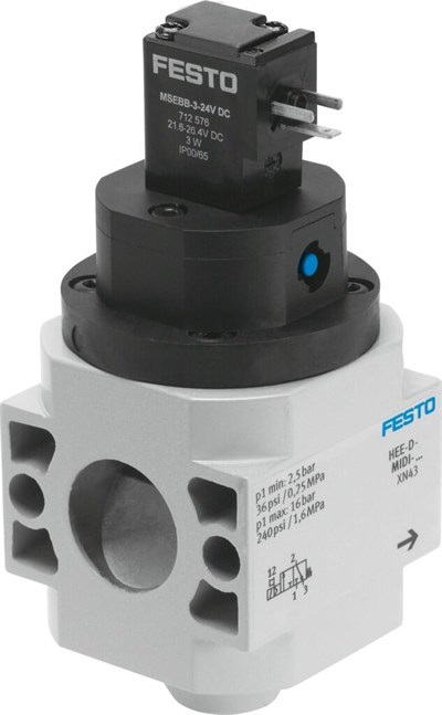 Festo 172959 HEE-D-MIDI-24 Açma Kapama Valfi | 24V DC 3/2 Pnömatik Valf