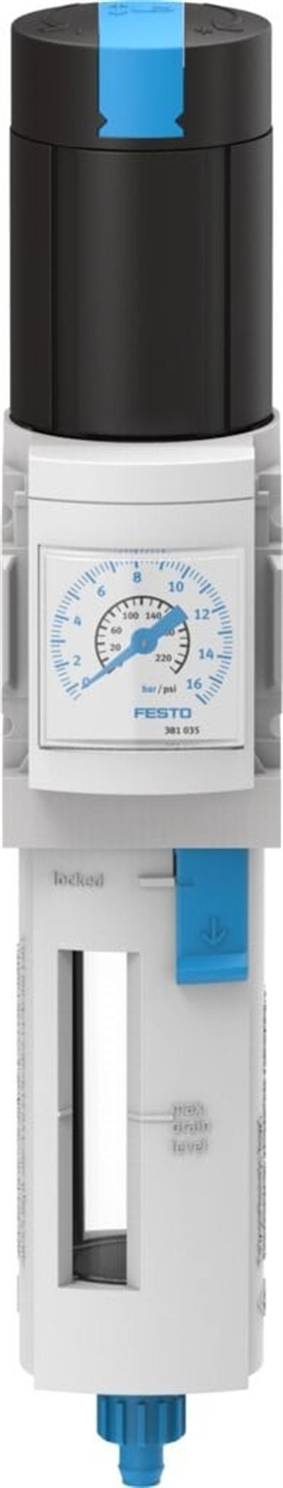 Festo 529148 MS4-LFR-1/4-D6-ERM-AS Filtre Regülatör G1/4 40µm 0.3-7 Bar