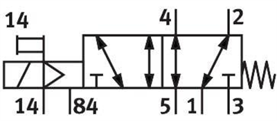 Festo 574367 VUVG-B10-M52-MZT-F-1P3 Selenoid valf