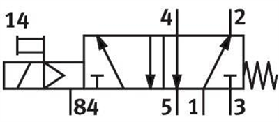 Festo 575264 VUVS-L20-M52-MD-G18-F7-1C1 Selenoid valf