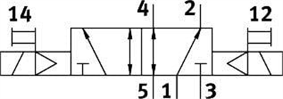Festo 8042544 VUVG-LK10-B52-T-M5-1R8L-S Selenoid valf