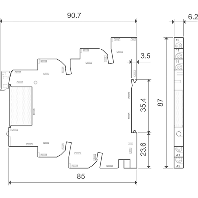 Finder 39.11.0.024.0060 Elektromekanik Silim Röle 6A 24V AC/DC