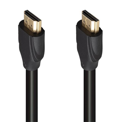 Fully G-507K Plastik Düz Siyah 25 Metre Gold Poşetli Hdmi Kablo