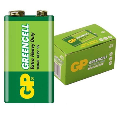 GP 1604G-B Greencell 9 Volt Pil (10lu Paket)