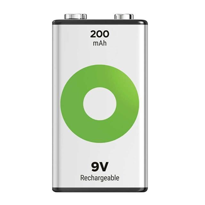 GP Batteries ReCyko 200 mAh 9V Boy Ni-Mh Şarjlı Pil Tekli Paket