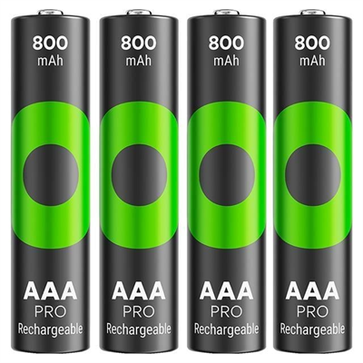 GP ReCyko Pro 800 mAh Ni-Mh 1.2 Volt AAA İnce Kalem Şarjlı Pil 4lü Paket