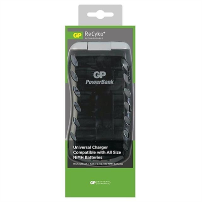 GP Universal (AA-AAA-9V-C-D Boy) Ni-Mh Pil Şarj Cihazı PB19GSMTB-2GB1
