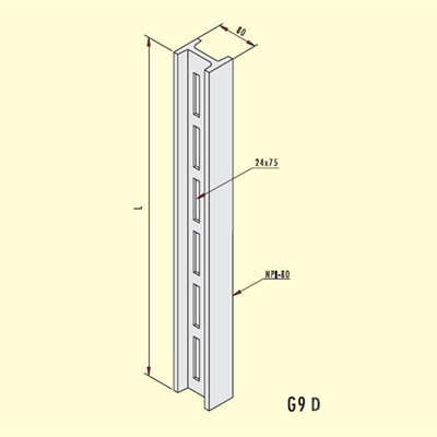 Gersan G9-850 D BAŞLIKSIZ NPI-80 DEMİRİ L=850mm