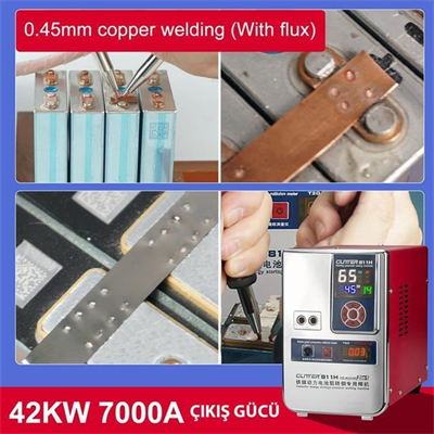 Glitter 811H Şarjlı Pil Profesyonel Bakır - Nikel Punta Kaynak Makinesi 36KW/42KW 7000A