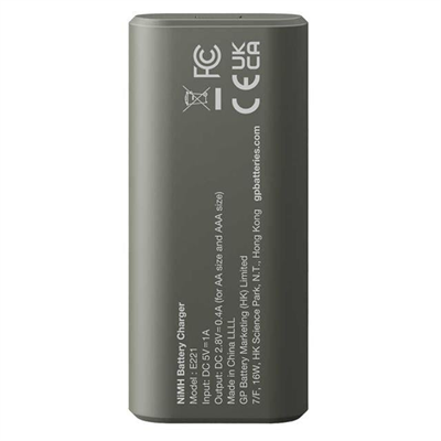Gp Recyko E221 Usb 2li AA - AAA Pil Şarj Cihazı (GPACSE221004 GPE221R21-2GTLB1)
