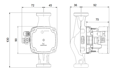 Grundfos UPM3 AUTO 25-70 130 ZZZ Kombi Sirkülasyon Pompası