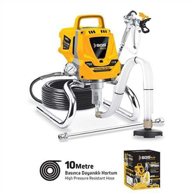 HAVASIZ BOYA PÜSKÜRTME MAKİNESİ 1010 WATT 207 BAR