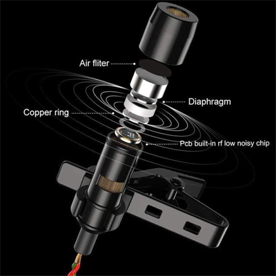 Haiki HK-301 3.5Mm Jack Girişli Kablolu Youtuber Yaka Mikrofon