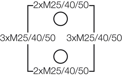 Hensel DK 3535 G Klemensli Kablo Bağlantı Buatı 225x295x122 mm IP66 125 A