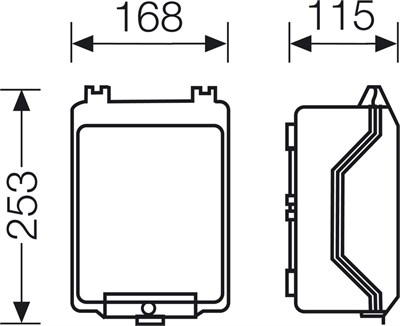 Hensel KG 9002 IN Boş Pano 253x168x115 mm IP66
