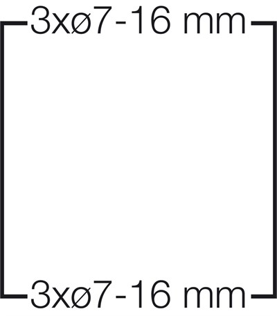 Hensel KV 9103 Klemensli Küçük Tip Dağıtım Panosu 197x102x92 mm IP65 3 Modül