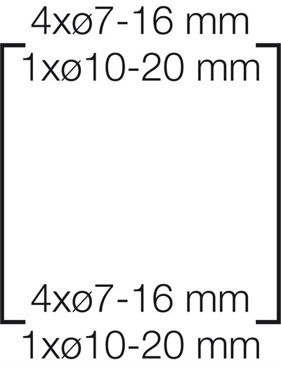 Hensel KV 9104 4,5 Modül Dağıtım Panosu IP65