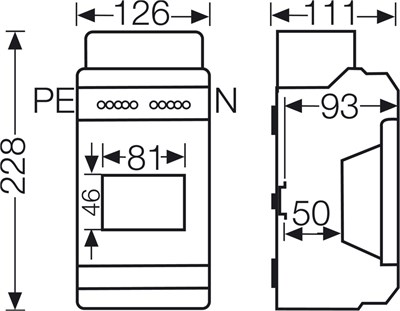 Hensel KV 9104 4,5 Modül Dağıtım Panosu IP65