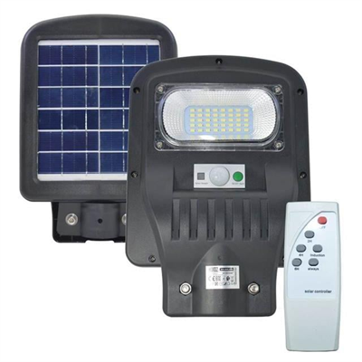 Horoz 50W Siyah Led Solar Güneş Enerjili Lamba Sokak Armatür Beyaz Işık