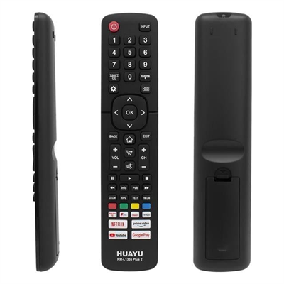 Huayu RM-L1335 Plus2 Hısense Netflıx-Prıme-Youtube-Rakuten-Google Play-Vudu Tuşlu Lcd Led Tv Kumandası