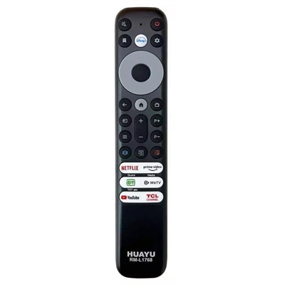 Huayu Tcl RM-L1768 - RC902V - RMR1 Netflix-Prime Video-Guard-Media-Youtube Tuşlu Ses Komutsuz Lcd Led Tv Kumandası