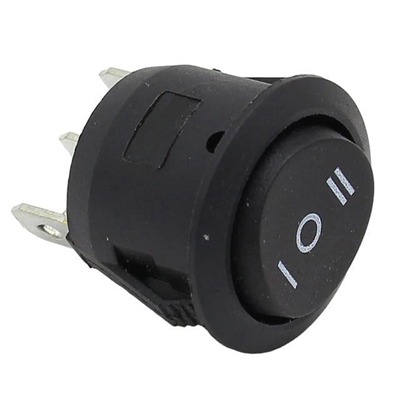 IC-134 Yuvarlak Işıksız On-Off-On 3P Anahtar