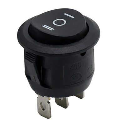 IC-134 Yuvarlak Işıksız On-Off-On 3P Anahtar