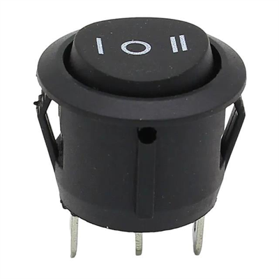 IC-134 Yuvarlak Işıksız On-Off-On 3P Anahtar