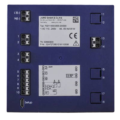 Jumo diraTRON Panel Tipi PID Sıcaklık Kontrol Cihazı-702114/8-0000-23/000