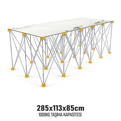 KATLANIR ÇALIŞMA TEZGAHI ALÜMİNYUM 285*113*85 CM