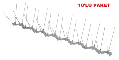 Kuş Konmaz Dikeni - Kuş Kondurmaz Metal Tel Diken 10lu Paket
