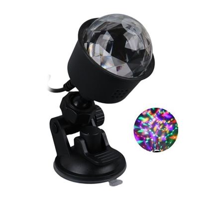 Ledx AL-KX-6889 Projeksiyon Atmosferli Usbli 4 Watt Şarjlı Sihirli Rgb Led Disko Topu