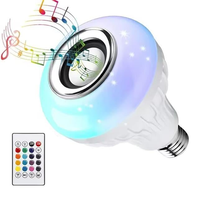 Ledx Al-SPKR Kumandalı Bluetooth Hoparlör Ampul 500 Lümen Rgb Ledli E27 Lamba
