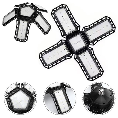 Ledx Ayarlanabilir Açılı 4 Kanatlı 108 Smd Ledli Galaxy Projektör Işığı 50W 5500 Lumen E27 32cm Çap