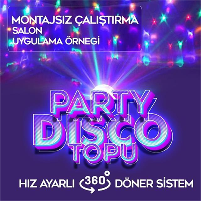 Ledx GM-0803B Sihirli Led Dönen Disko Topu Hoparlör Kablosuz USB/Mp3/Bluetooth Kumandalı 360 Derece
