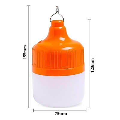 Ledx LN-OR30G 30 Watt TYPE-C Şarjlı Taşınabilir Asma Kancalı Kamp Çadır Lambası 6500K 1200mAh 3 Modlu ABS Malzeme