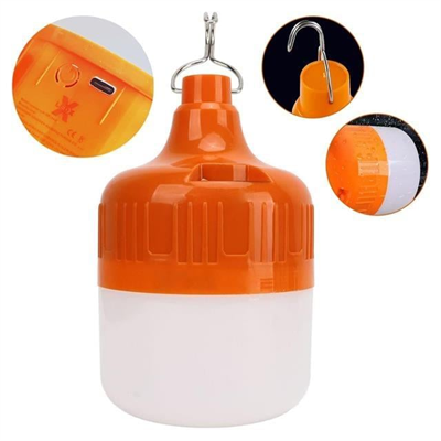 Ledx LN-OR50G 50 Watt TYPE-C Şarjlı Taşınabilir Asma Kancalı Kamp Çadır Lambası 6500K 1200mAh 3 Modlu ABS Malzeme