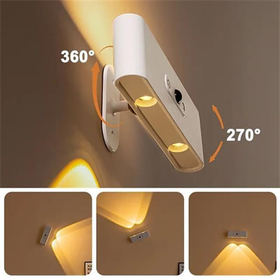 Ledx SK-BD188F Çift Yönlü Hareket Sensörlü Dekoratif Şarjlı Duvar Aplik 2 Mercekli 15 Smd Ledli 3000K-4000K-6500K