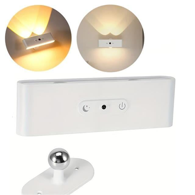 Ledx SK-BD188F Çift Yönlü Hareket Sensörlü Dekoratif Şarjlı Duvar Aplik 2 Mercekli 15 Smd Ledli 3000K-4000K-6500K