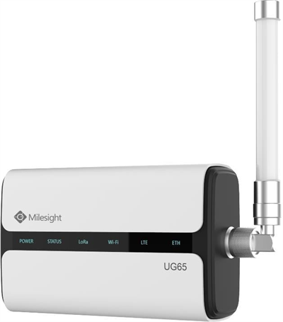 MILESIGHT UG65-L00E-868M-EA Indoor LoRaWAN Gateway With 4G(Cat4) 8 Channels 1*WAN/LAN, WiFi and Po