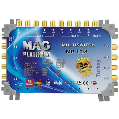 Mag Platinum 10-8 Kaskatlı Uydu Santrali