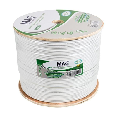 Mag RG59 Fa Mini Dual Bitişik Kablo 300 Mt