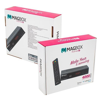 Magbox Pluton S Full HD TKGSli HDMI-Scart Girişli Kasalı Uydu Alıcısı