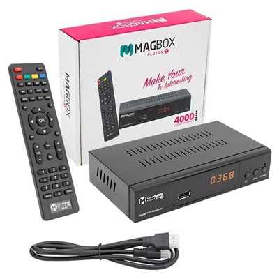 Magbox Pluton S Full HD TKGSli HDMI-Scart Girişli Kasalı Uydu Alıcısı