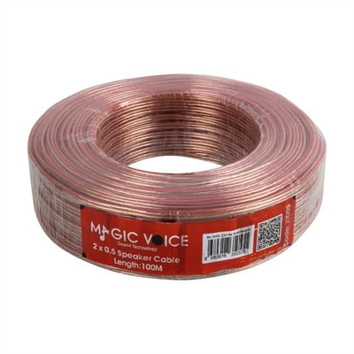 MagicVoice 2 x 0.50 Şeffaf Hoparlör Kablosu