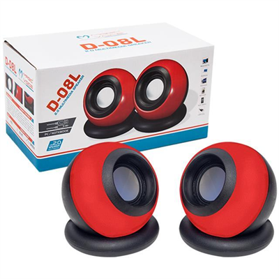 MagicVoice D-08L 1+1 USB Mini Oval Hoparlör - Speaker (2*3 Watt - 4 Ohm)